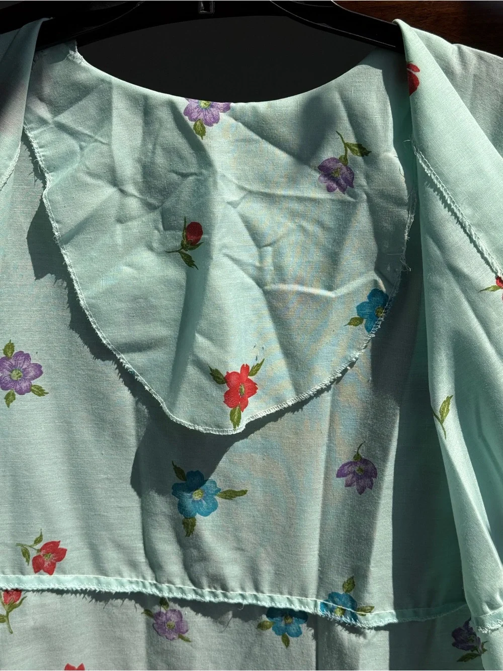 Vintage Handmade Floral Robe House Dress Cottagecore Prairie Maxi Dress